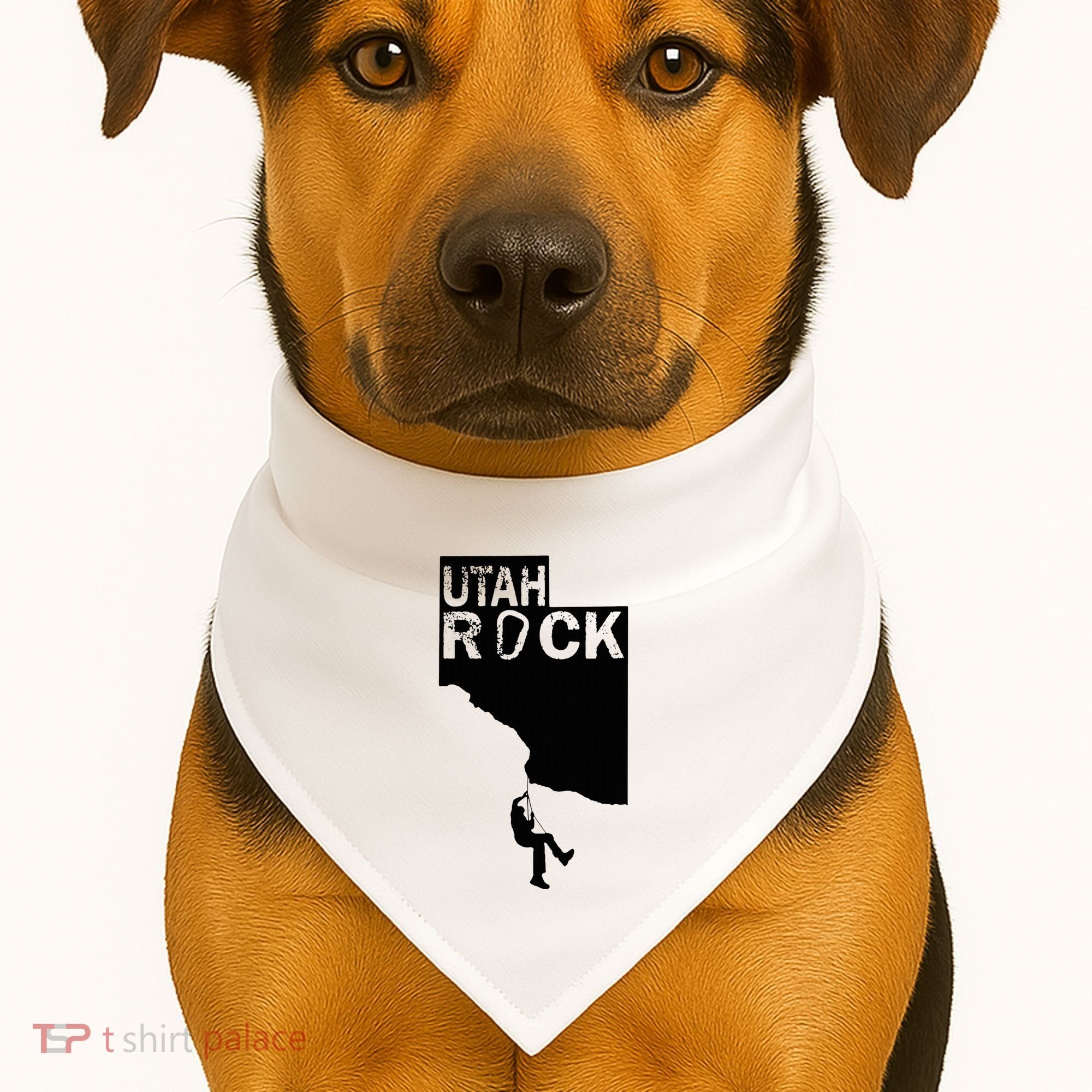 Utah Rock Climbing USA-Made Doggie Bandana