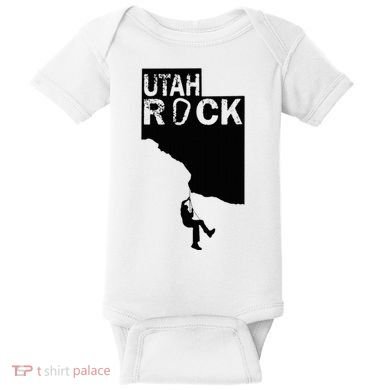 Utah Rock Climbing Baby Bodysuit