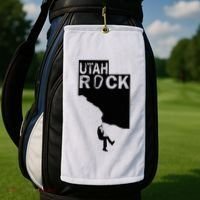 Utah Rock Climbing Golf Towel thumb 2