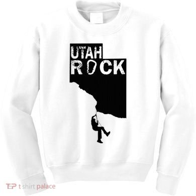 Utah Rock Climbing Kids Sweatshirt