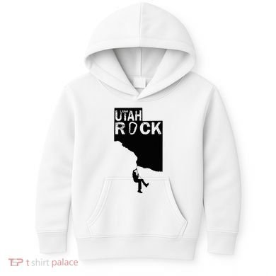 Utah Rock Climbing Kids Hoodie