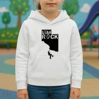 Utah Rock Climbing Kids Hoodie thumb 3