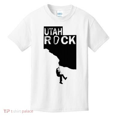 Utah Rock Climbing Kids T-Shirt