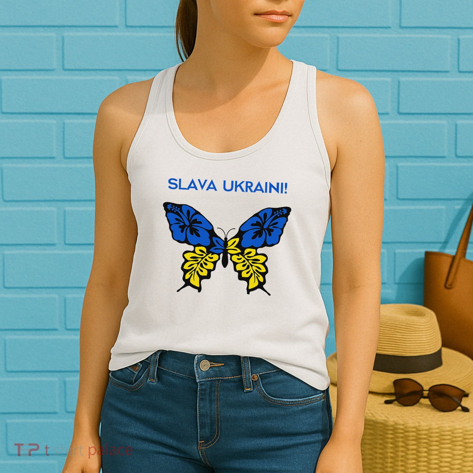 Ukraine Resilience Freedom & Strength Stand With Ukraine Women's Tank Top