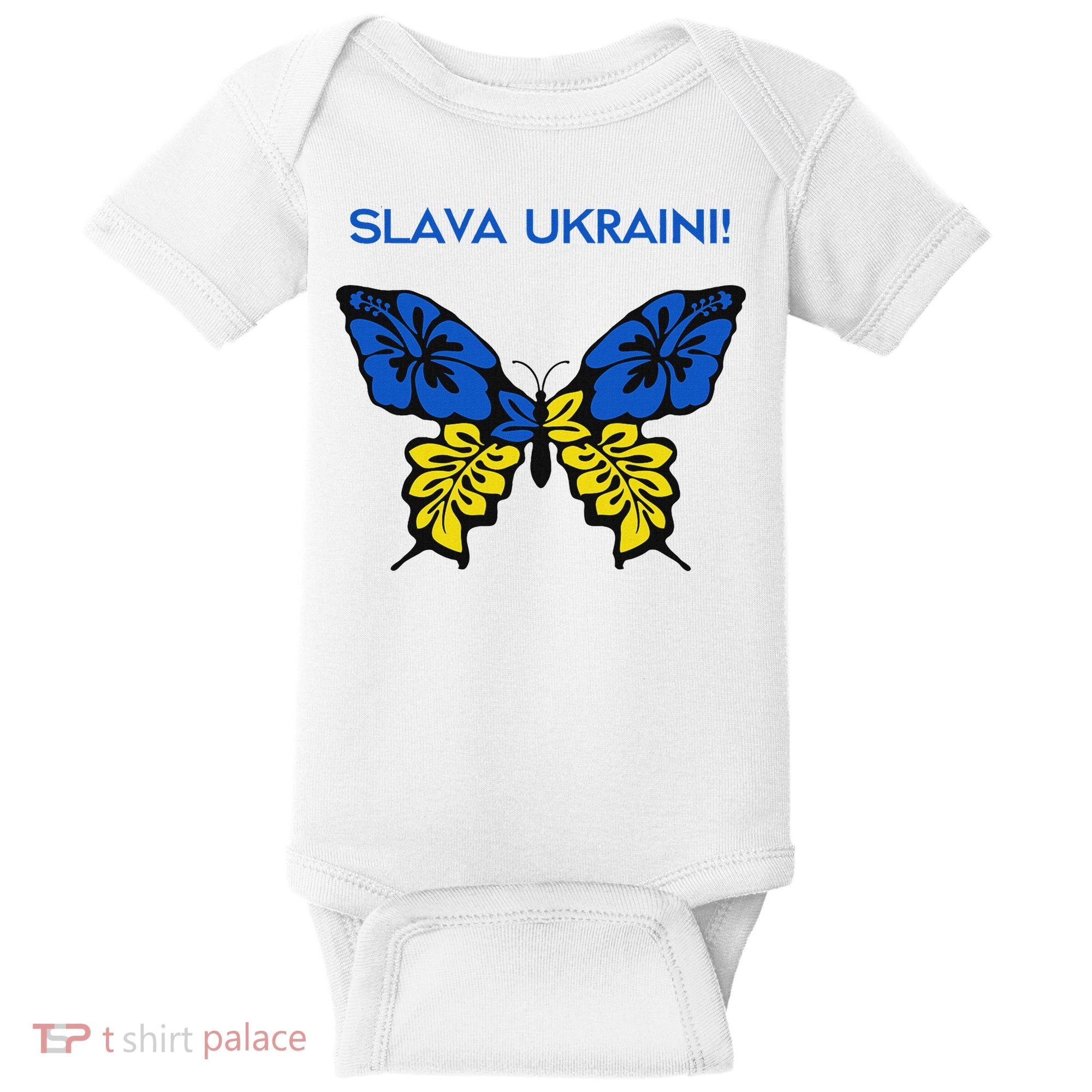 Ukraine Resilience Freedom & Strength Stand With Ukraine Baby Bodysuit