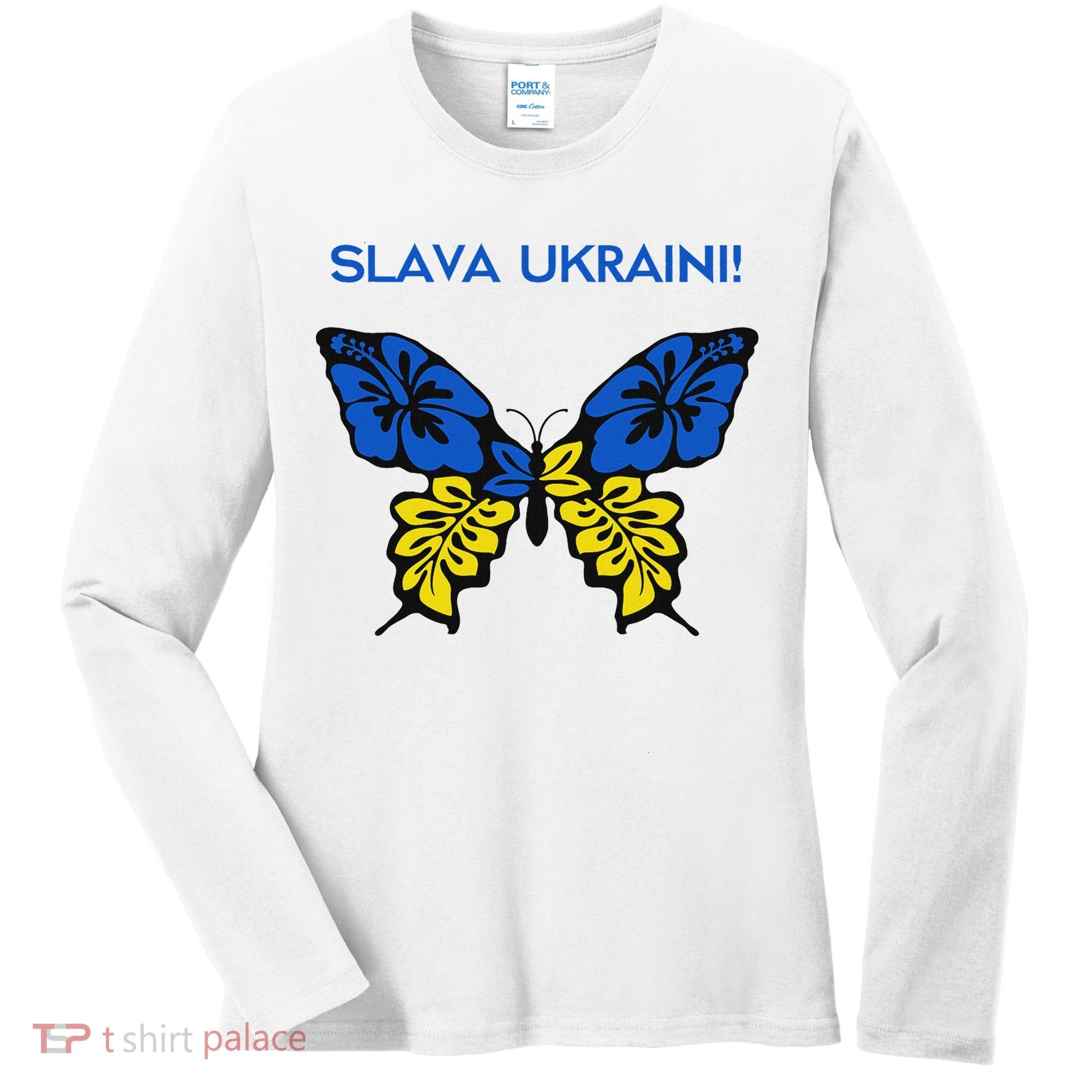 Ukraine Resilience Freedom & Strength Stand With Ukraine Women's Long Sleeve Shirt
