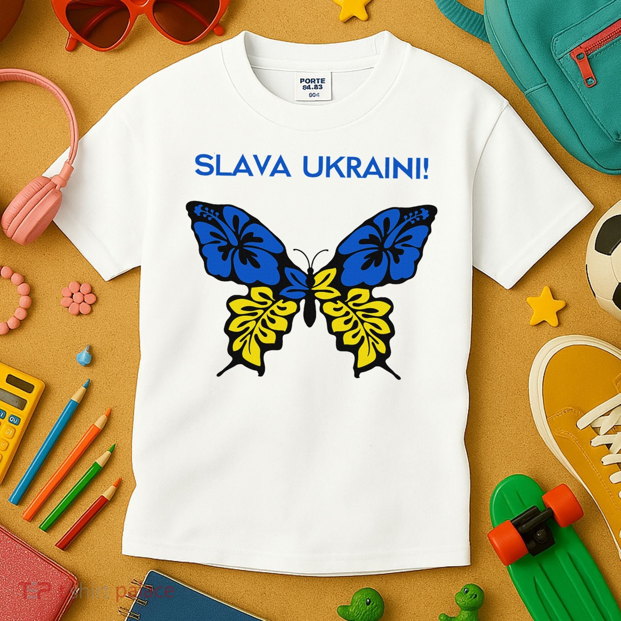 Ukraine Resilience Freedom & Strength Stand With Ukraine Kids T-Shirt