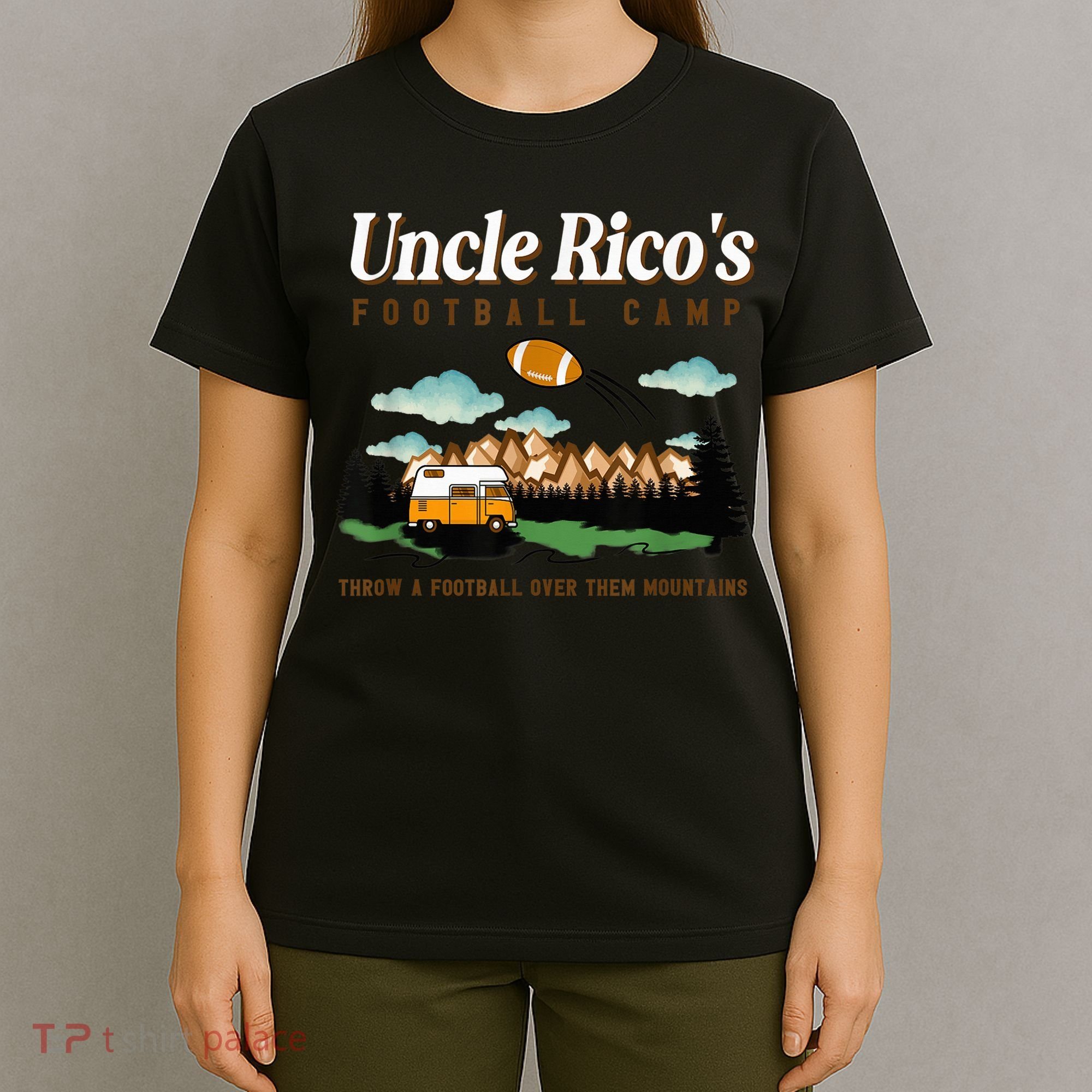 Uncle Rico's Football Camp Throw A Football Over Them T-Shirt