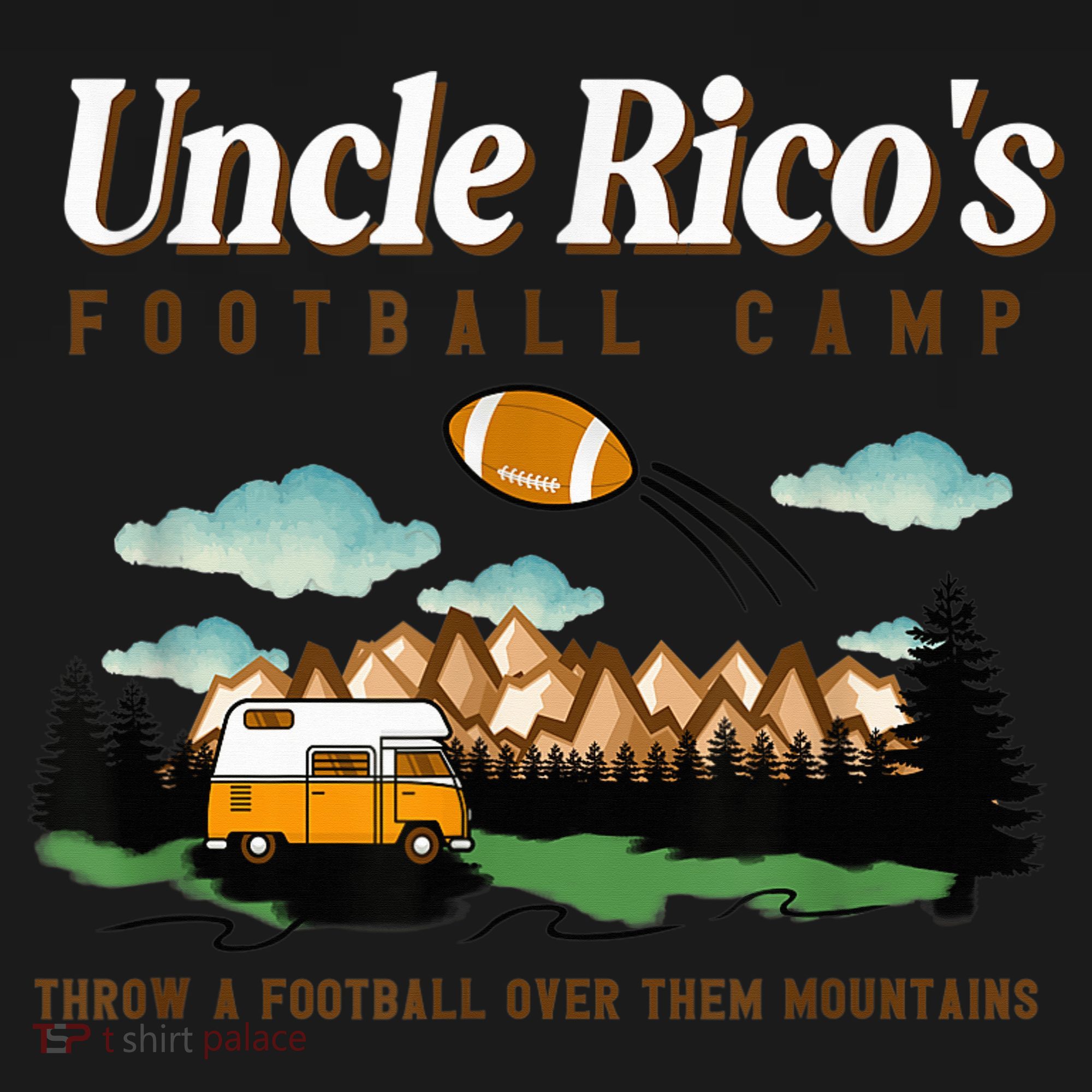 Uncle Rico's Football Camp Throw A Football Over Them Women's Tank Top