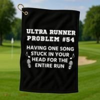 Ultrarunner Running Funny Marathon Ultramarathon Cool Gift Golf Towel thumb 1