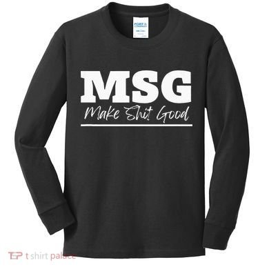 Uncle Roger Funny MSG Kids Long Sleeve Shirt