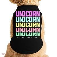 Unicorn Repeat Follow Your Dream Doggie Tank thumb 0