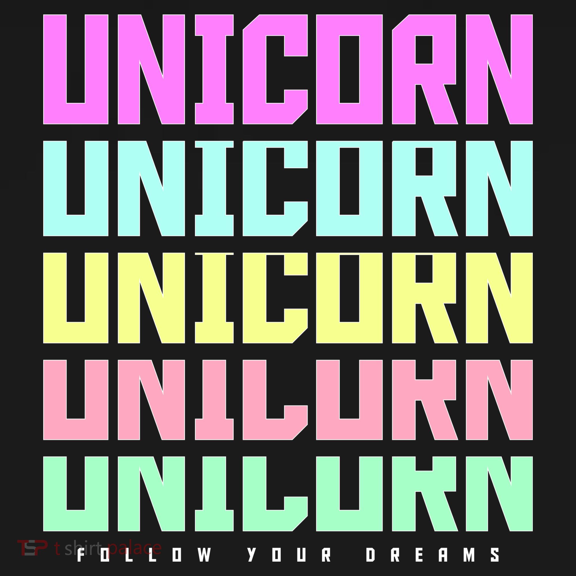 Unicorn Repeat Follow Your Dream Apron