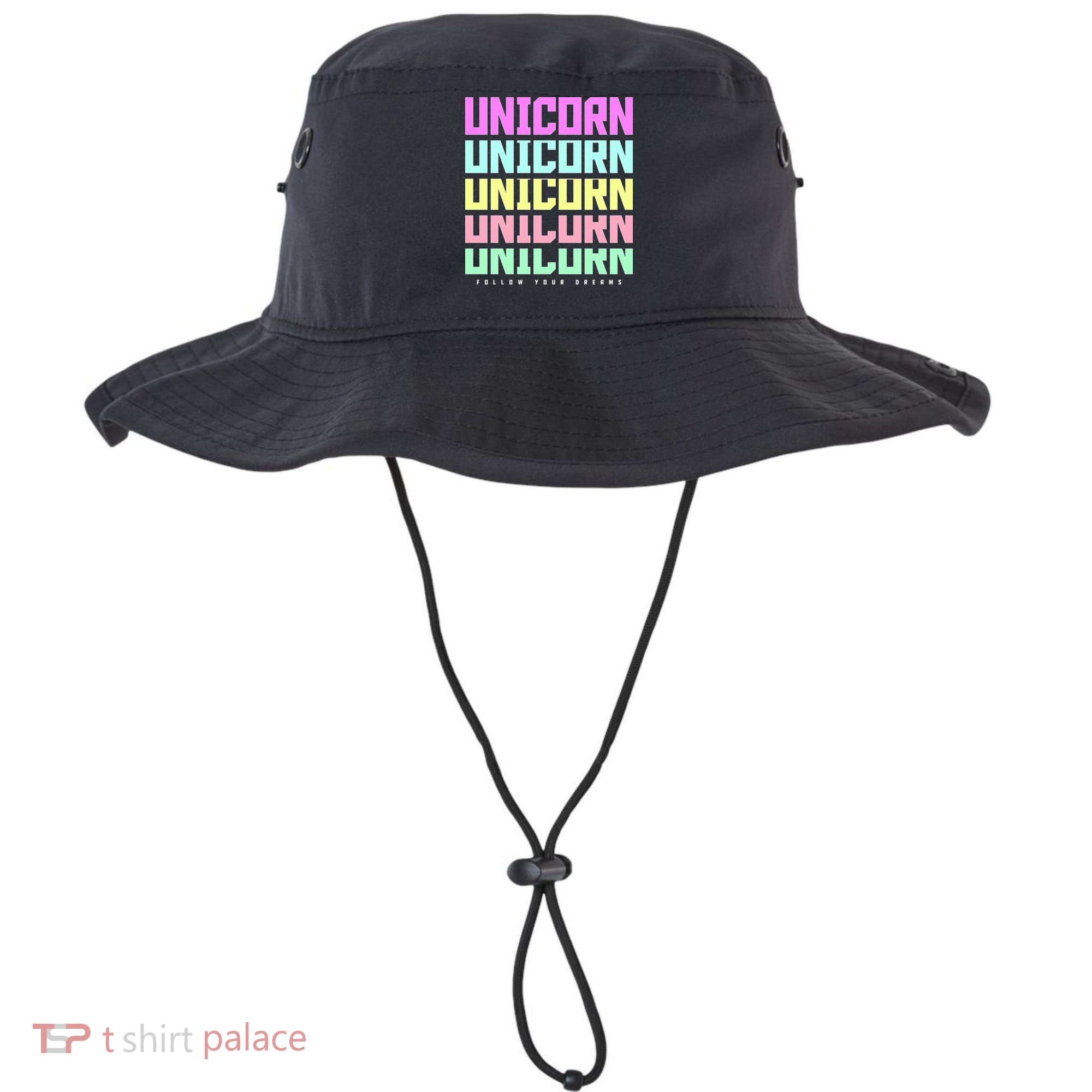 Unicorn Repeat Follow Your Dream Bucket Hat