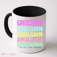 Unicorn Repeat Follow Your Dream Coffee Mug thumb 0