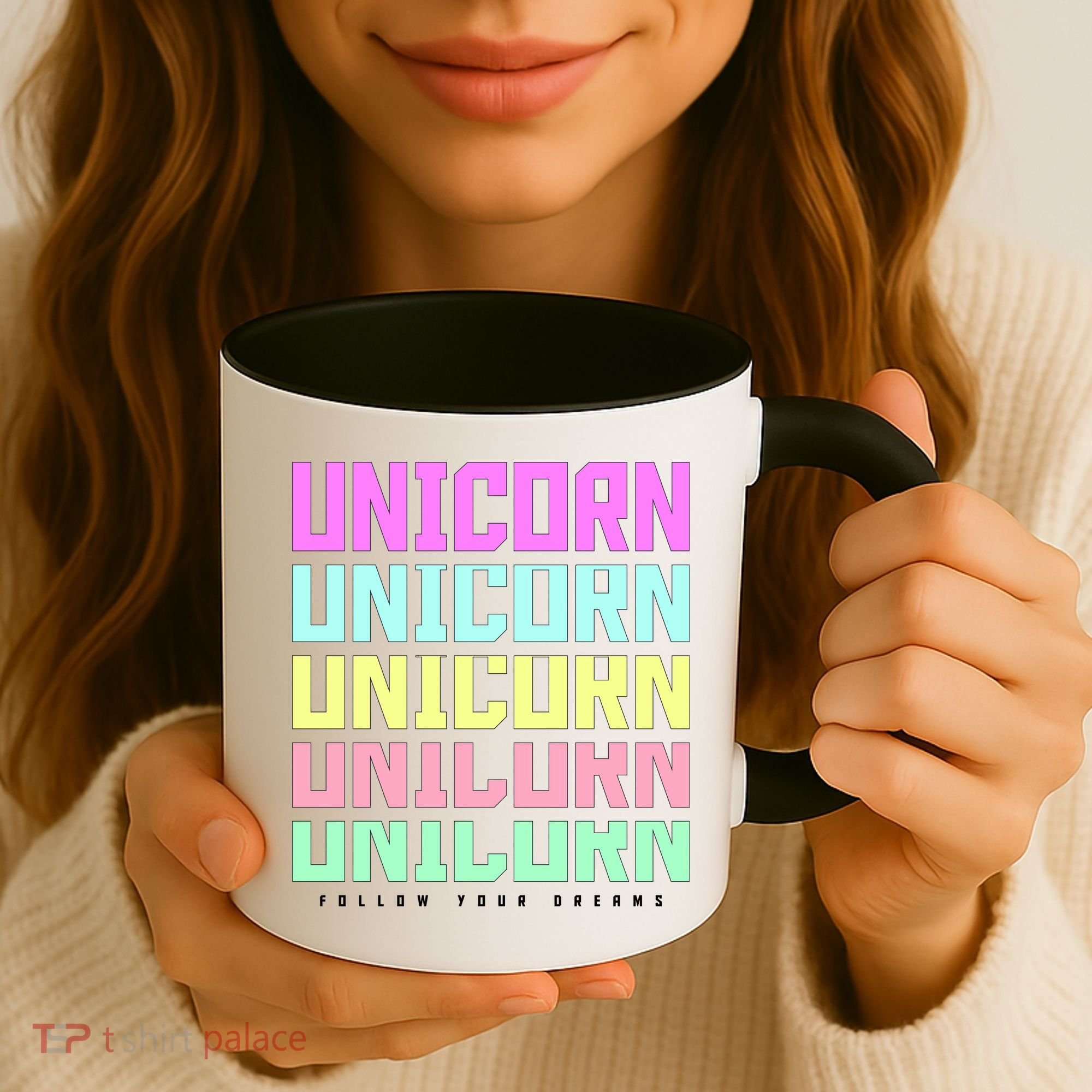 Unicorn Repeat Follow Your Dream Coffee Mug