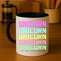 Unicorn Repeat Follow Your Dream Coffee Mug thumb 4