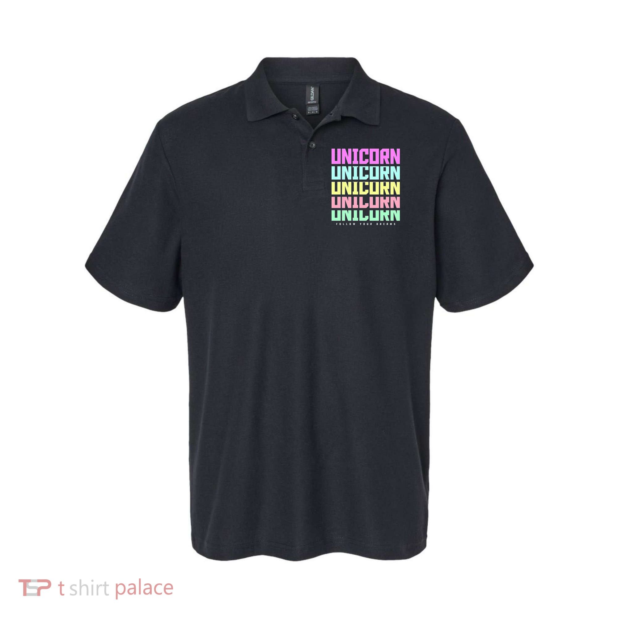 Unicorn Repeat Follow Your Dream Polo