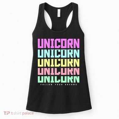 Unicorn Repeat Follow Your Dream Women's Tank Top