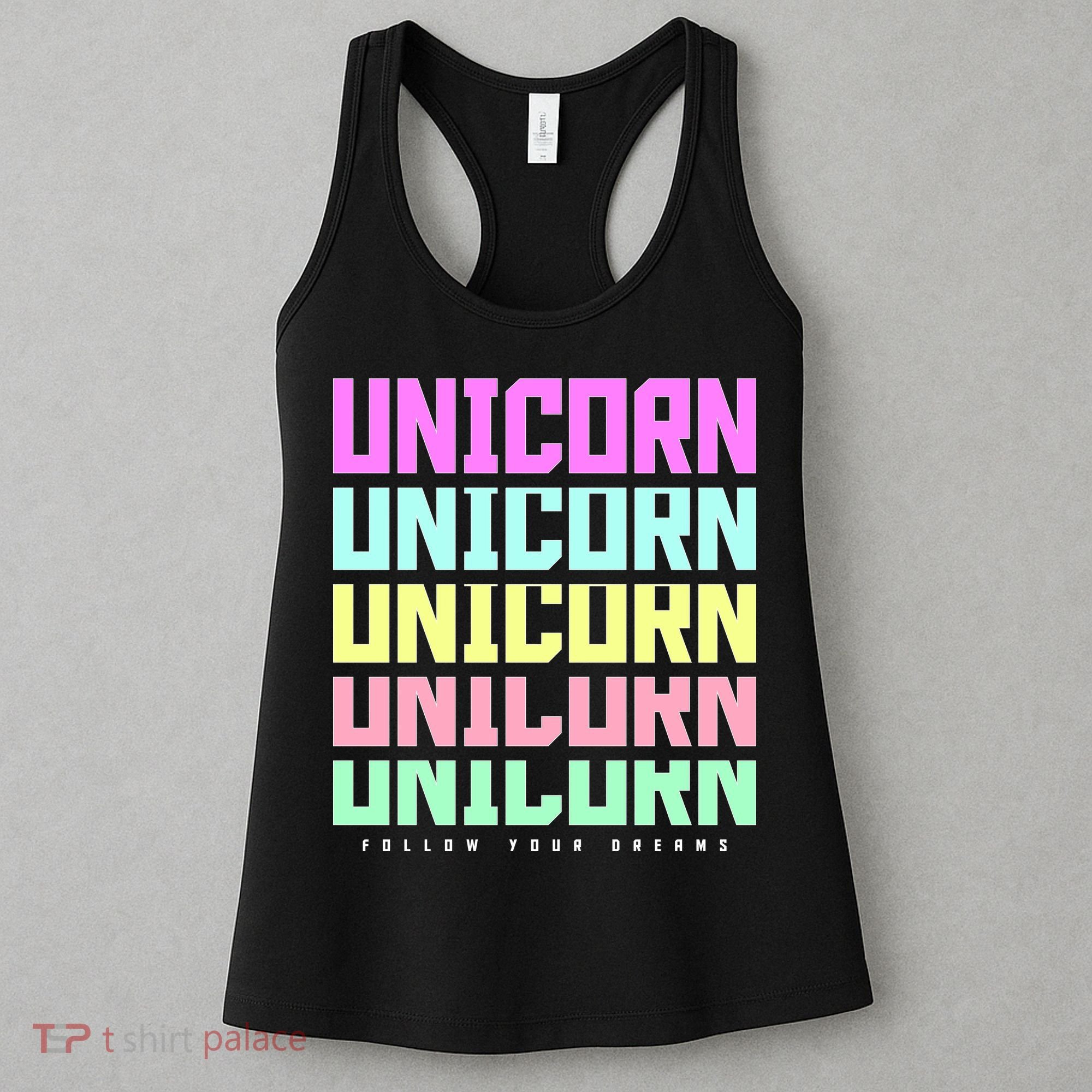 Unicorn Repeat Follow Your Dream Women's Tank Top