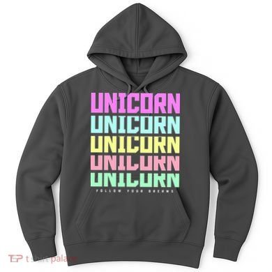Unicorn Repeat Follow Your Dream Hoodie