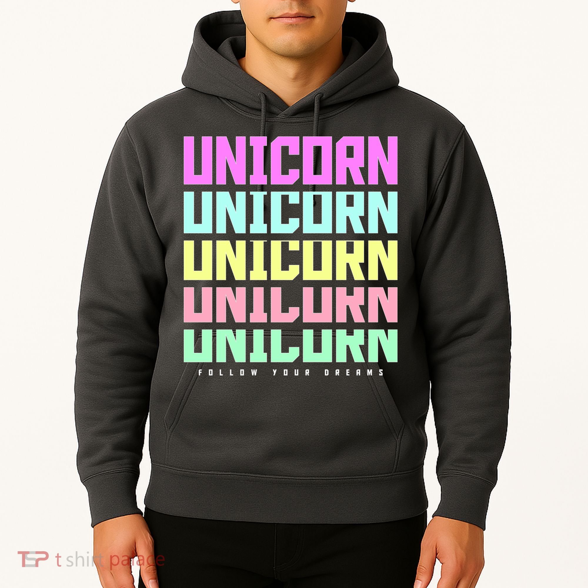 Unicorn Repeat Follow Your Dream Hoodie