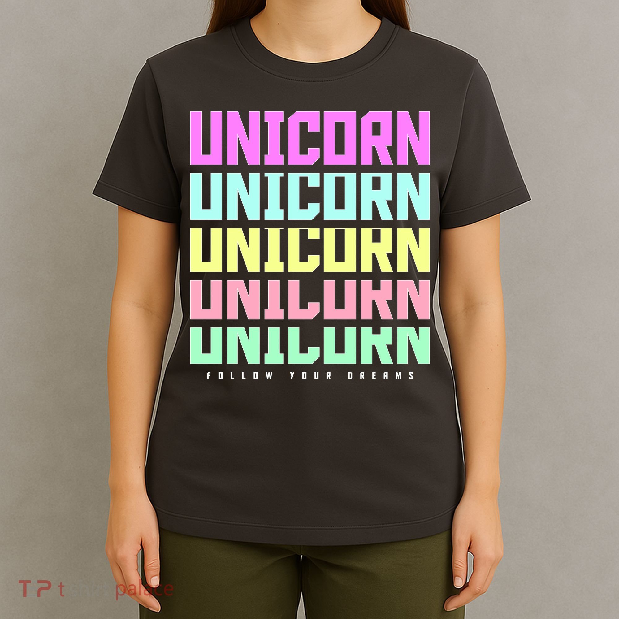 Unicorn Repeat Follow Your Dream T-Shirt