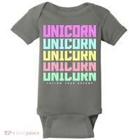Unicorn Repeat Follow Your Dream Baby Bodysuit thumb 0