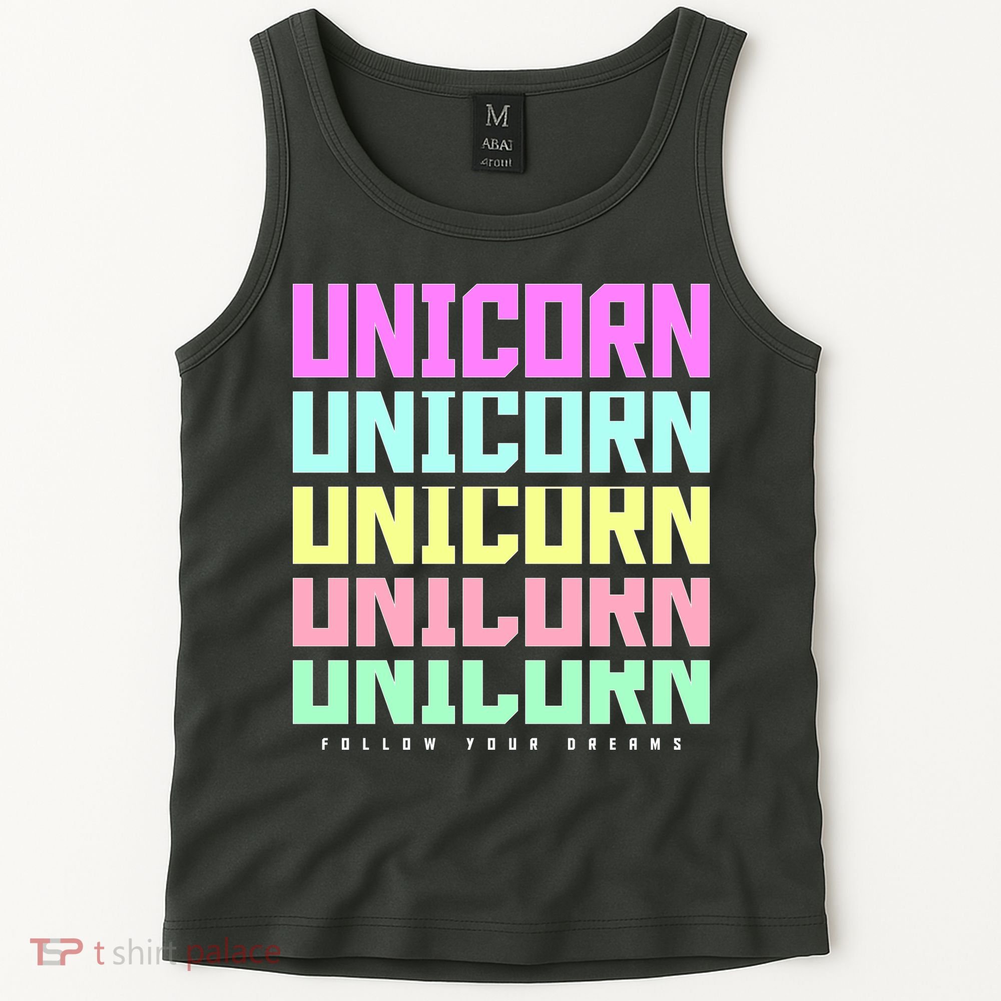 Unicorn Repeat Follow Your Dream Tank Top