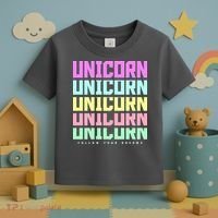 Unicorn Repeat Follow Your Dream Toddler T-Shirt thumb 3