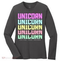 Unicorn Repeat Follow Your Dream Women's Long Sleeve Shirt thumb 0