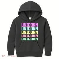 Unicorn Repeat Follow Your Dream Kids Hoodie thumb 0