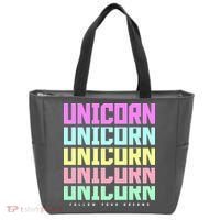 Unicorn Repeat Follow Your Dream Tote Bag thumb 0