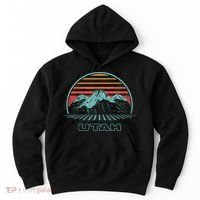 Utah Retro Mountain Hiking 80s Style Hoodie thumb 0