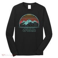 Utah Retro Mountain Hiking 80s Style Long Sleeve Shirt thumb 0