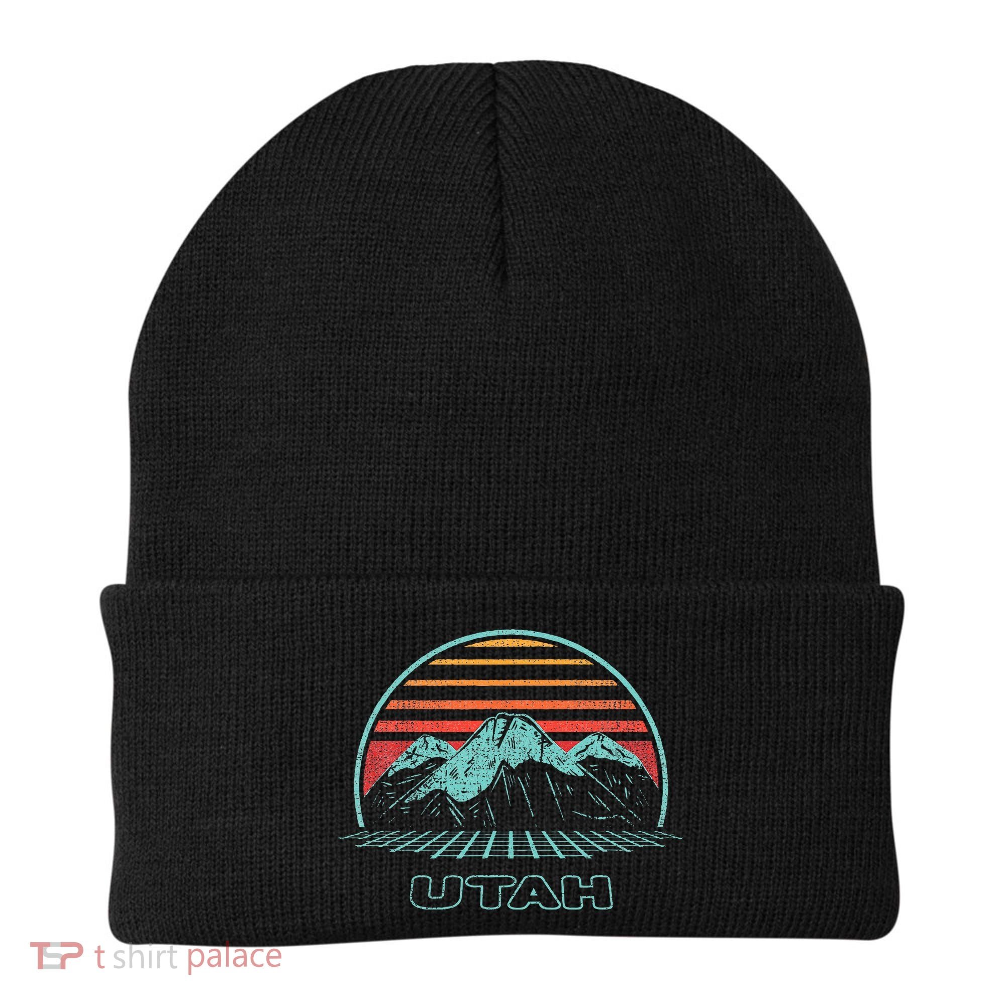 Utah Retro Mountain Hiking 80s Style Beanie