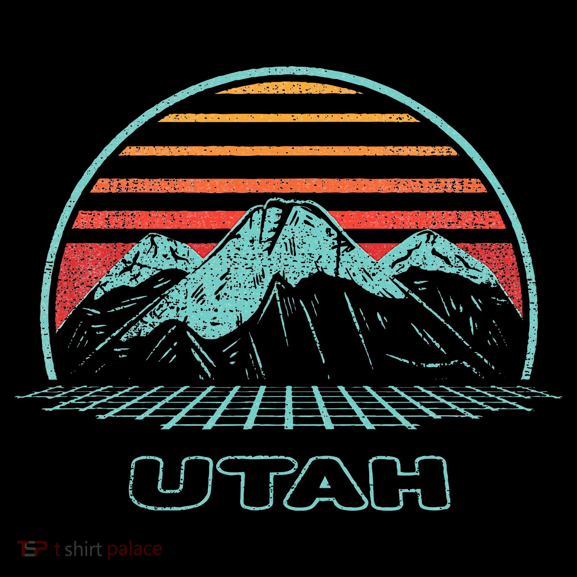 Utah Retro Mountain Hiking 80s Style Women's Hoodie