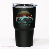 Utah Retro Mountain Hiking 80s Style Tumbler thumb 0