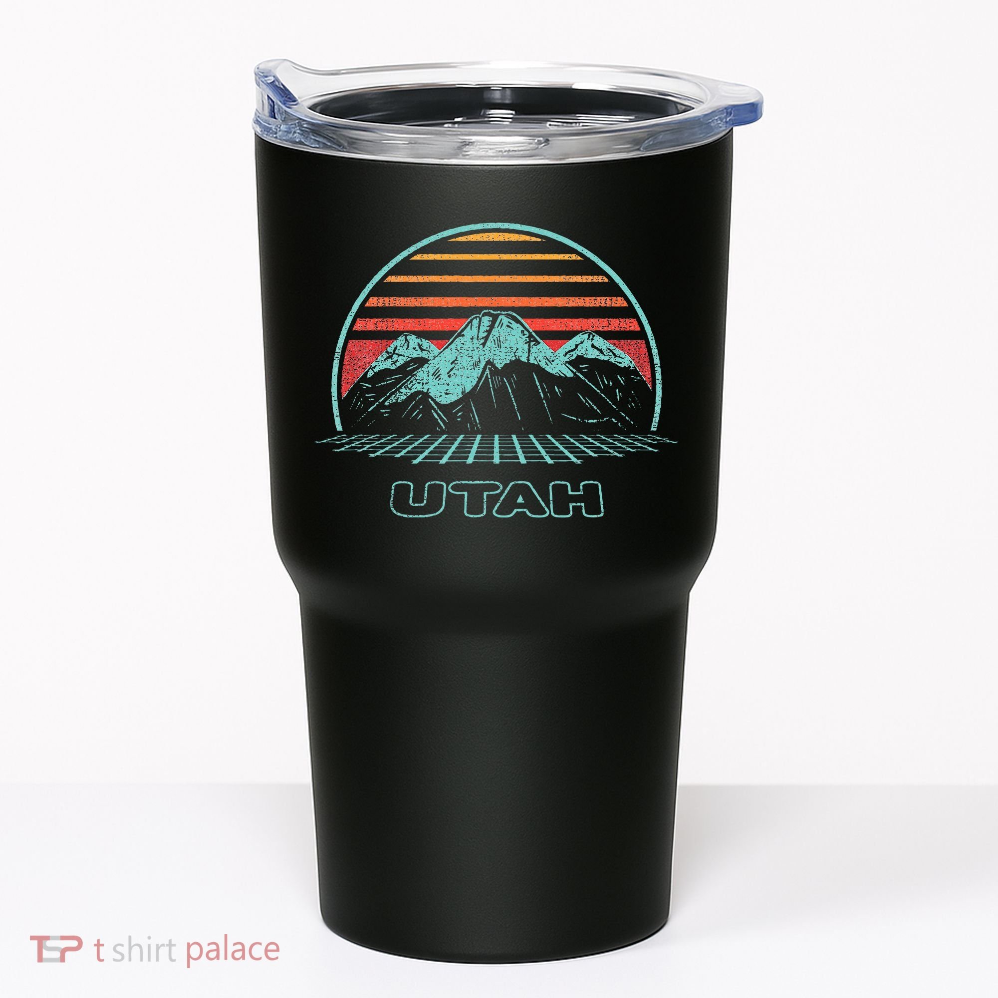 Utah Retro Mountain Hiking 80s Style Tumbler