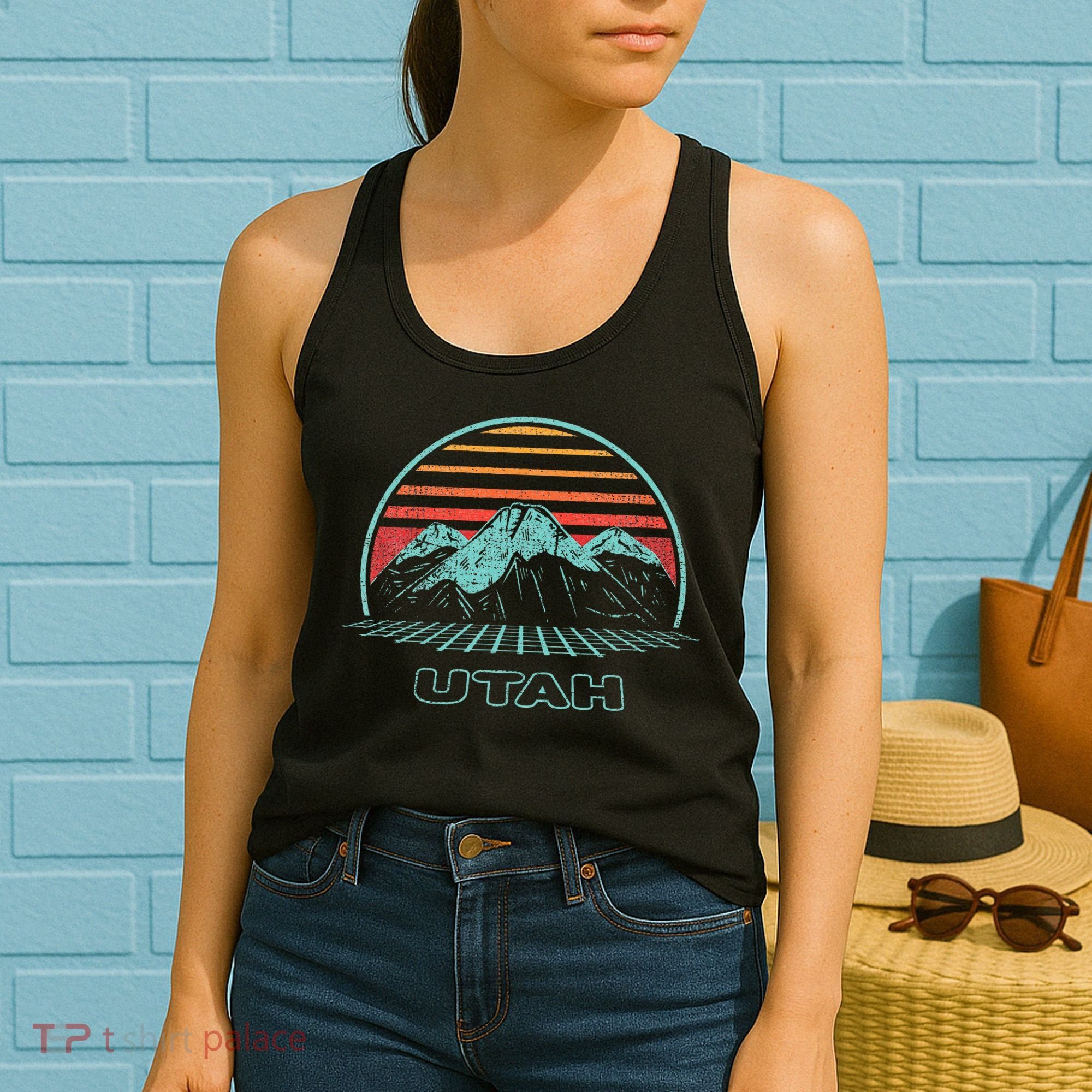 Utah Retro Mountain Hiking 80s Style Women's Tank Top