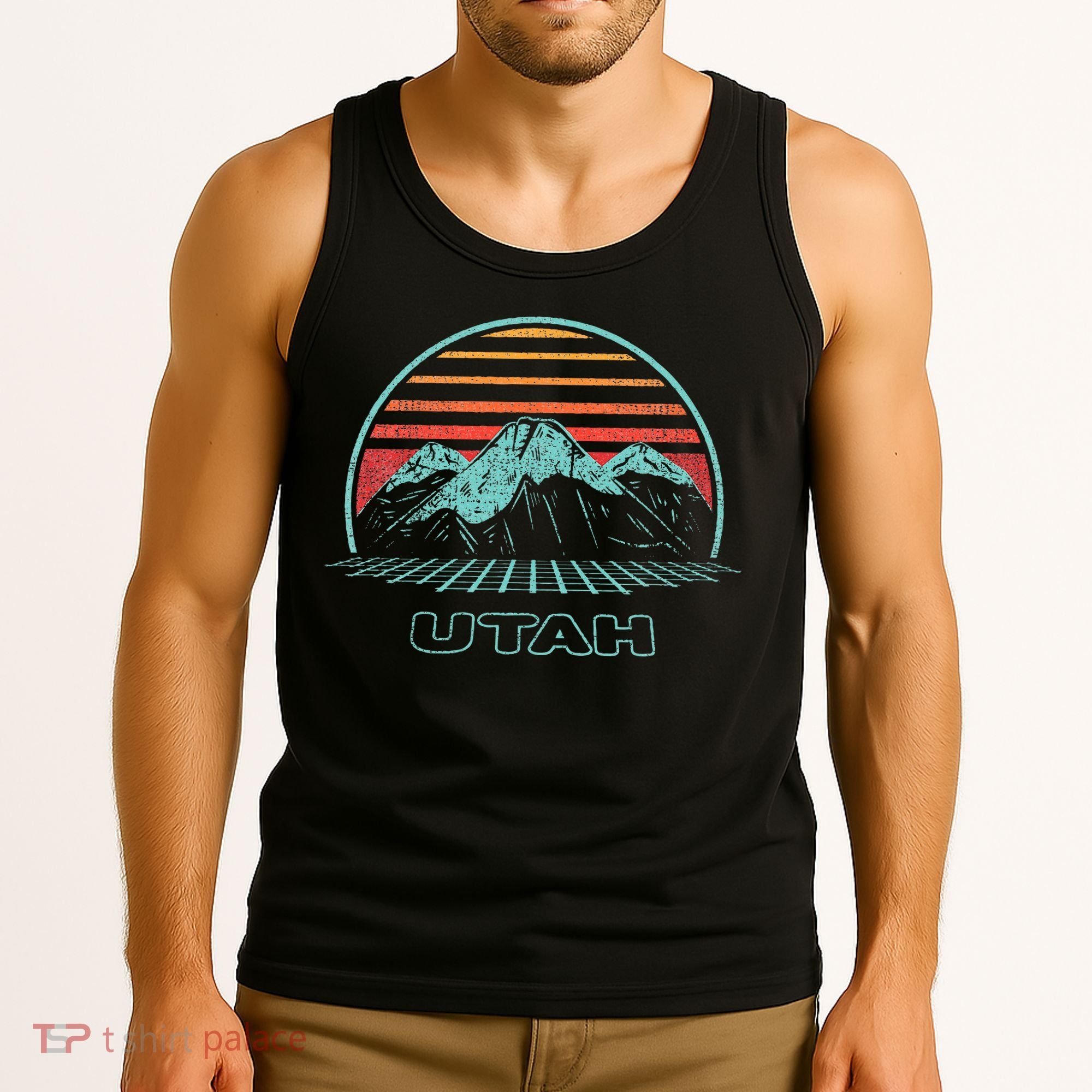 Utah Retro Mountain Hiking 80s Style Tank Top