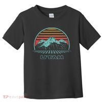 Utah Retro Mountain Hiking 80s Style Toddler T-Shirt thumb 0