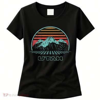 Utah Retro Mountain Hiking 80s Style Women's T-Shirt