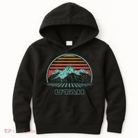 Utah Retro Mountain Hiking 80s Style Kids Hoodie thumb 0