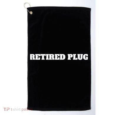Unprofessional Retired Plug Golf Towel