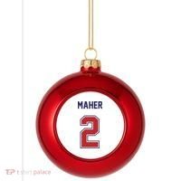 Usa Rugby Players Ilona Maher 2 Plastic Christmas Ball Ornament thumb 0