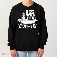 Uss Ronald Regan Cvn76 Aircraft Carrier For A Veteran Women's Sweatshirt thumb 0