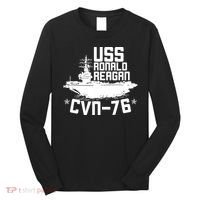 Uss Ronald Regan Cvn76 Aircraft Carrier For A Veteran Long Sleeve Shirt thumb 0