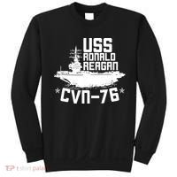 Uss Ronald Regan Cvn76 Aircraft Carrier For A Veteran Sweatshirt thumb 0