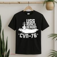 Uss Ronald Regan Cvn76 Aircraft Carrier For A Veteran T-Shirt thumb 2